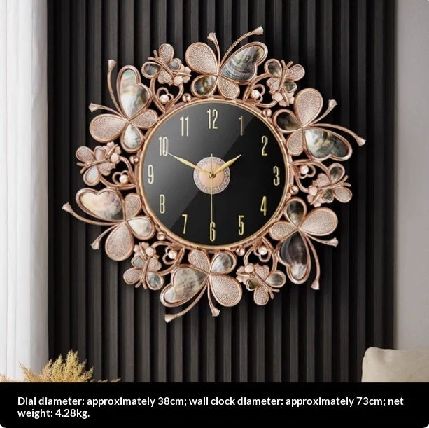 Wall Clock Living Room Decorative Clock Modern Creative Nordic Style Home Clock PearlNestDecor.com