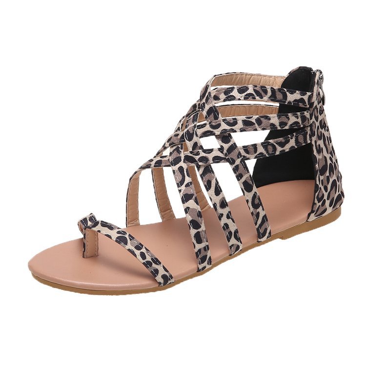 Flip-flops Flat Cross Straps European And American Roman Sandals LadyShow.Store