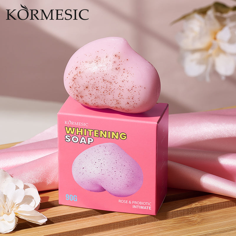 KORMESIC Rose&Probiotic Private Whitening Soap QB Quick Return  Foreign Version 90g Tri Light Beauty