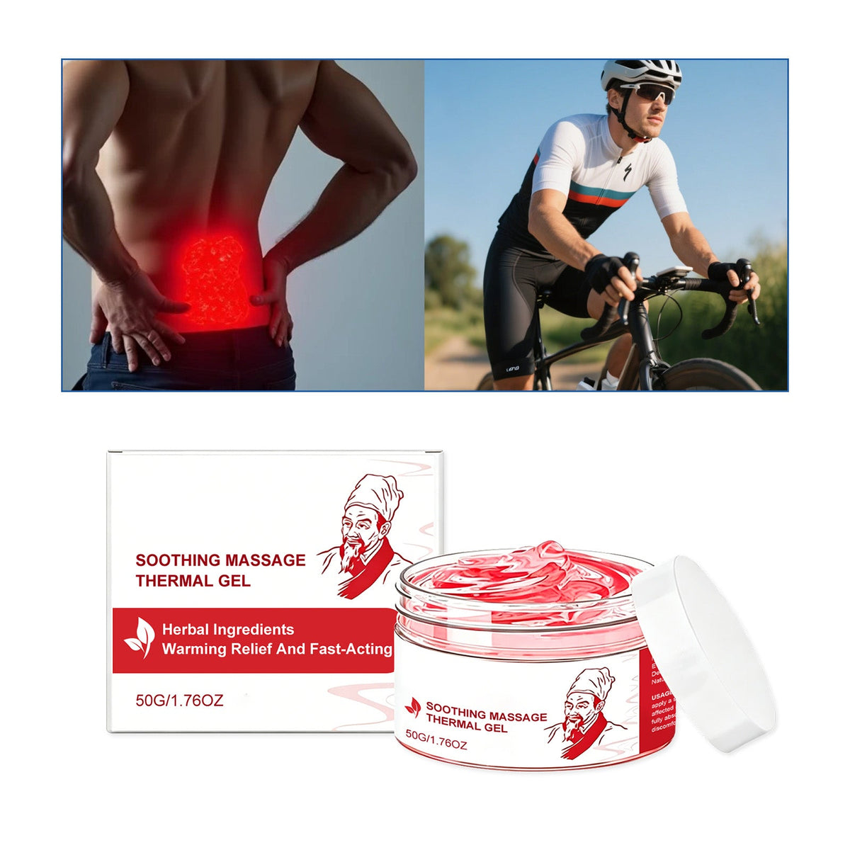 Mild Formula Care Knee, Shoulder, Neck, Elbow Joint, Massage, Apply Externally, Easy To Absorb, Soothing Massage Gel 50g, 1 Box Tri Light Beauty