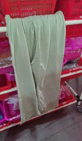 Elastic Waist Solid Cotton Hemp Pants NorixaFashion.com