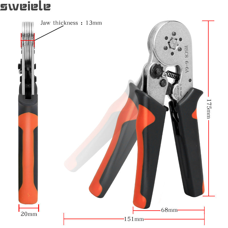 HSC86-4A Terminal Crimping Tool Set With 1200PCS Pi-Mart