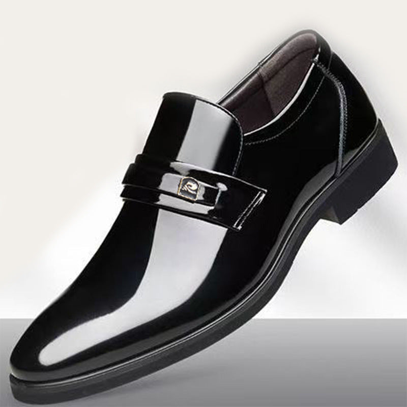 Dress Leather Shoes With A Mirror Like Slip On Design Best YouTube Store