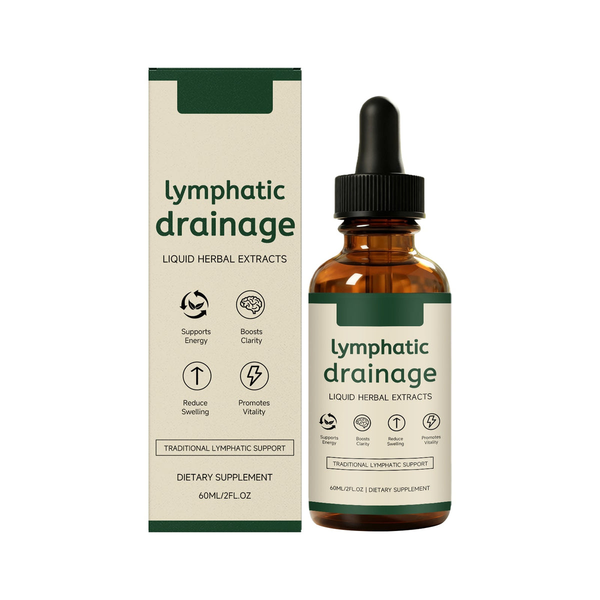 Lymph Health Support Herbal Drops 60ml Box Tri Light Beauty