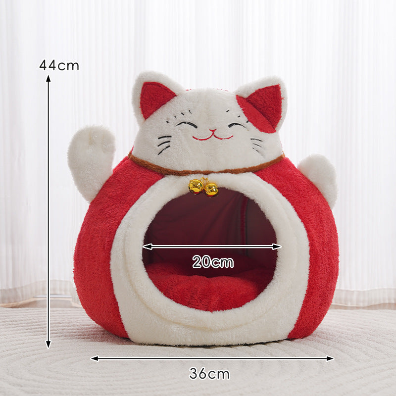 New Fortune Cat Bed Lucky Pet Nest Pets Fashion