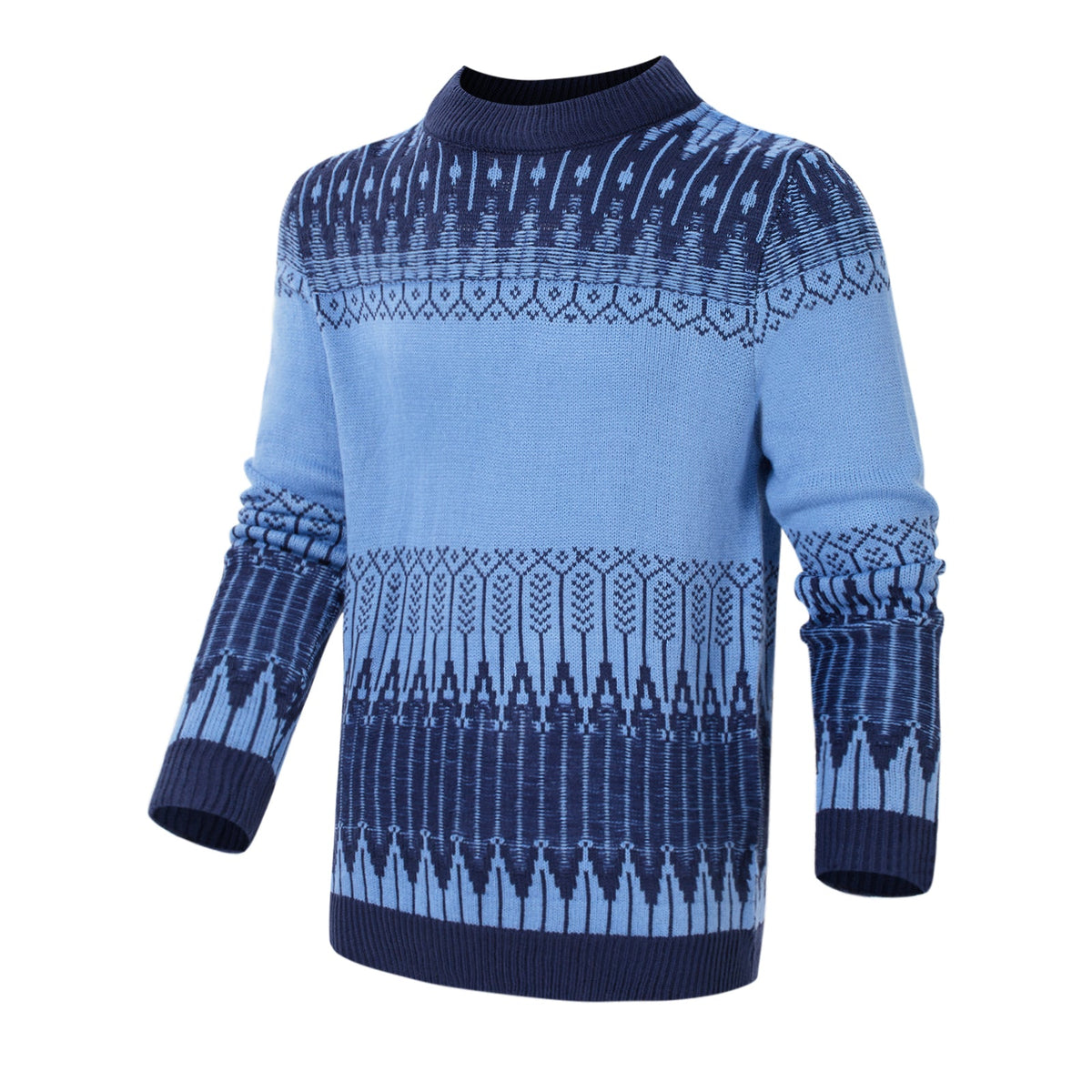 Men's Knitted Sweater Fashion Long-sleeved Pullover Tops Fall And Winter Clothing NorixaFashion.com
