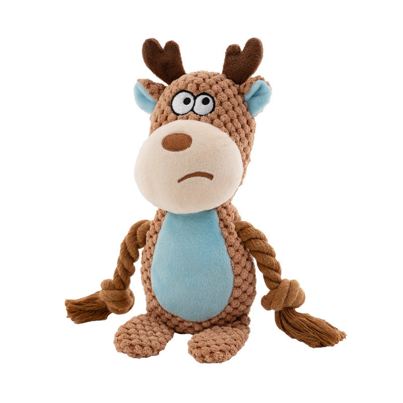 Pet Plush Sound Cotton Rope Toys Interactive Tug Of War Training Item Creative Dog Toy Pet Training Dog Supplies Best YouTube Store