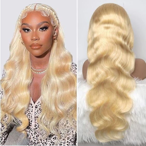 Former LACE Head Cap LACE FRONTAL WIG13x4 Straight 613 BLONDE Straight Hair LuxuryLifeWay Online Store