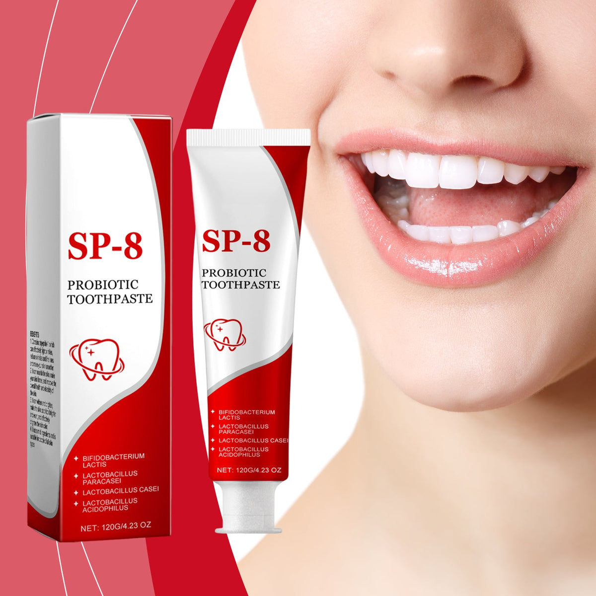Probiotic Whitening And Stain-Removing Toothpaste 120g Tri Light Beauty