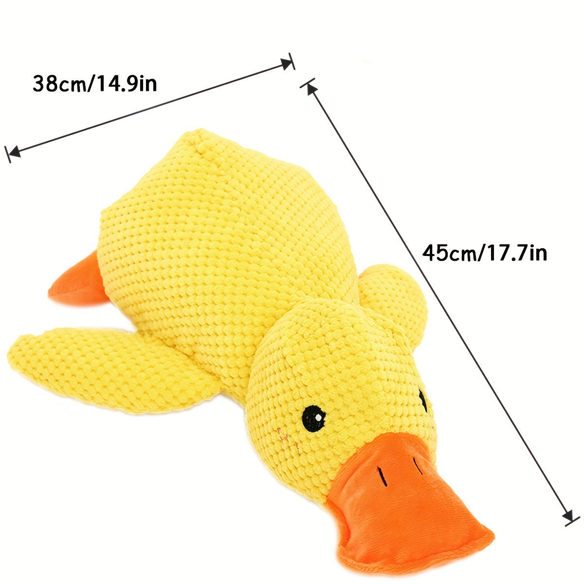 Best Pet Supplies Interactive Squeaky Dog Toy - Crinkle Duck, Yellow  Stuffing-Free Or Stuffed Body, Soft, Squeaks & Crinkles, No Mess, Perfect For Moderate Chewers, Toss And Fetch Play Pets Fashion