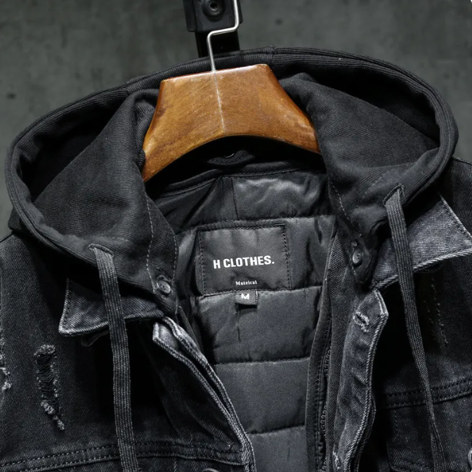 Velvet Denim Jacket Pi-Mart