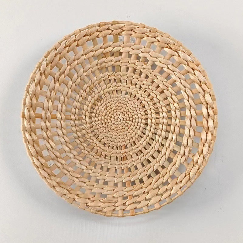 Woven Straw Wall Decor Round Living Room Ornament Wall Hanging PearlNestDecor.com