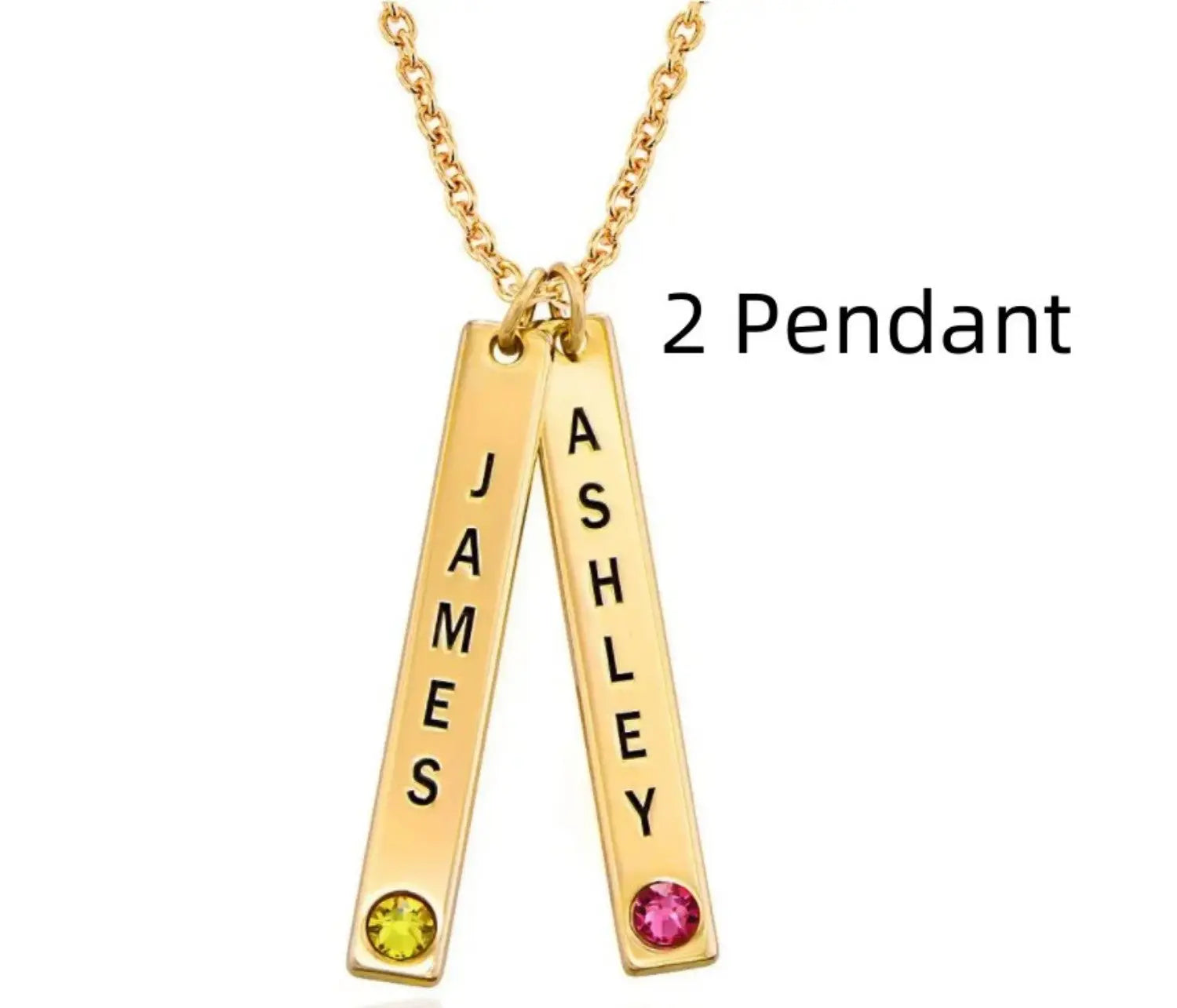 Personalized Vertical Necklace, Mother's Day Gift LuxuryLifeWay Online Store