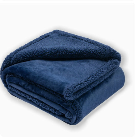 Flannel Cotton Wool Sherpa Thick Pet Blanket Dog Kennel Pets Fashion
