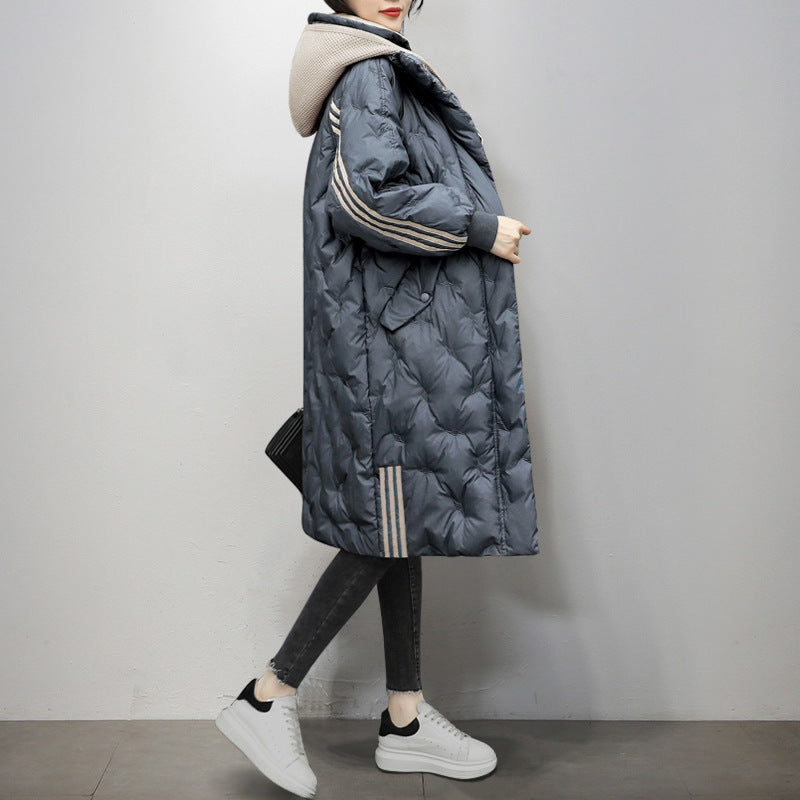 Winter Ladies Fashion White Duck Down Western Style Best YouTube Store