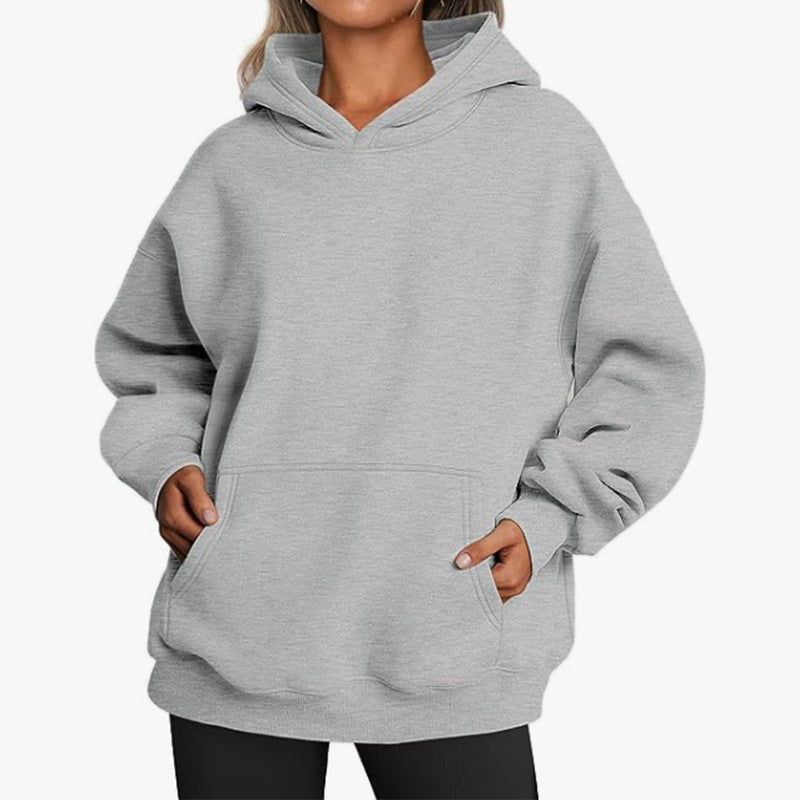 Padded Hooded Sweatshirt for Autumn and Winter Pi-Mart