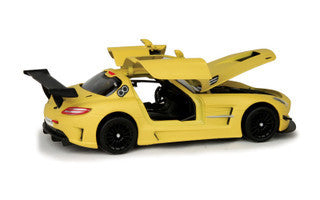 Mercedes Benz SLS AMG GT3 Matte Yellow 1/24 Diecast Model Car by Motormax LuxuryLifeWay Online Store