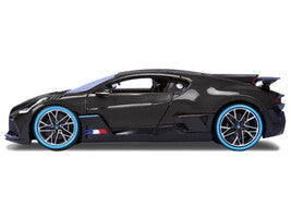 Bugatti Divo Carbon Fiber with Blue Accents "Carbon Series - Bburago 50th Anniversary" 1/18 Diecast Model Car by Bburago LuxuryLifeWay Online Store