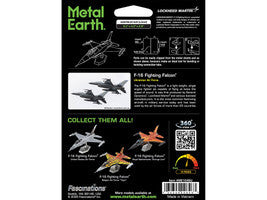 Model Kit Lockheed Martin F-16 Fighting Falcon Aircraft "Ukrainian Air Force" (Moderate Difficulty) Steel Model by Metal Earth LuxuryLifeWay Online Store