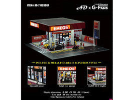Eneos Japan Gas Station Diorama Set "American Diorama X G-Fans" Series for 1/64 Scale Models by American Diorama LuxuryLifeWay Online Store