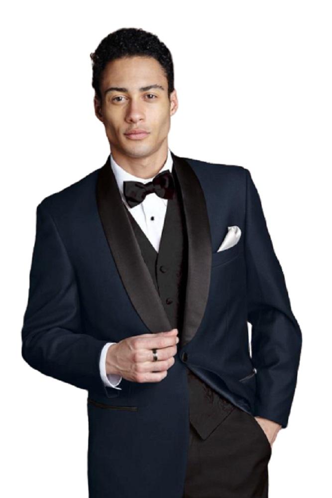"Bradford" Navy Tuxedo Jacket Shawl (Separates) LuxuryLifeWay Online Store