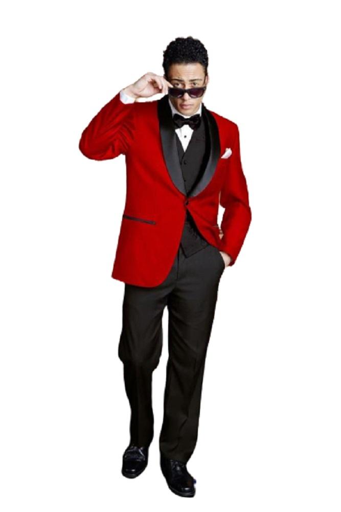"Bradford" Red Tuxedo Jacket Shawl (Separates) LuxuryLifeWay Online Store