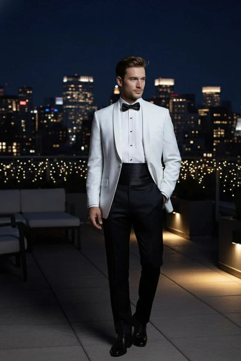 "Brentwood" White Dinner Jacket LuxuryLifeWay Online Store