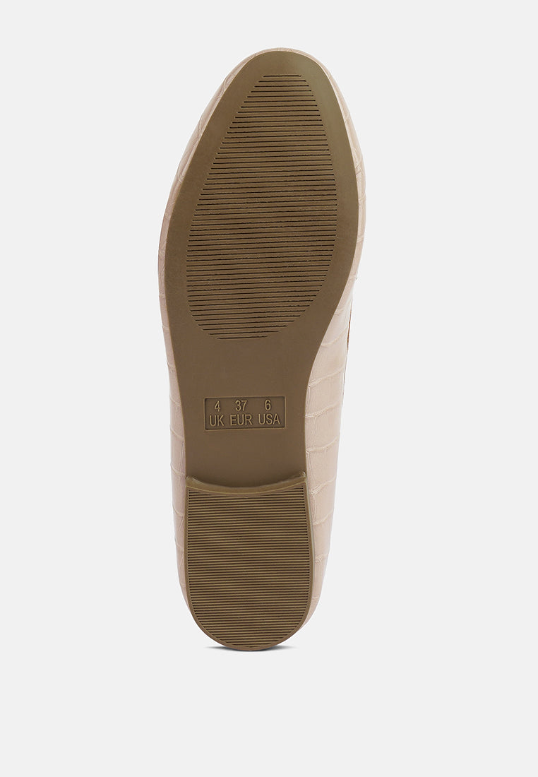 Bro Zone Croc Metail Chain Loafers LuxuryLifeWay Online Store