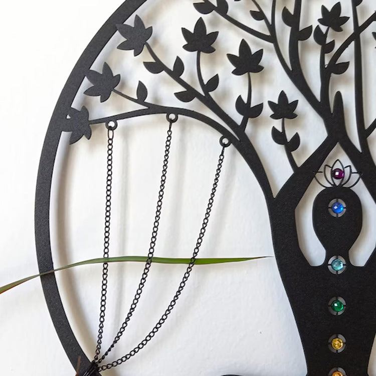 Art Decor Yoga Meditation Wall Hanging Craft PearlNestDecor.com