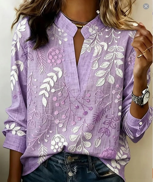 Women's 3D Digital Print Casual Shirt Top NorixaFashion.com