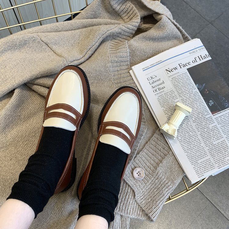 Vintage Slip-On Leather Shoes for Women LadyShow.Store
