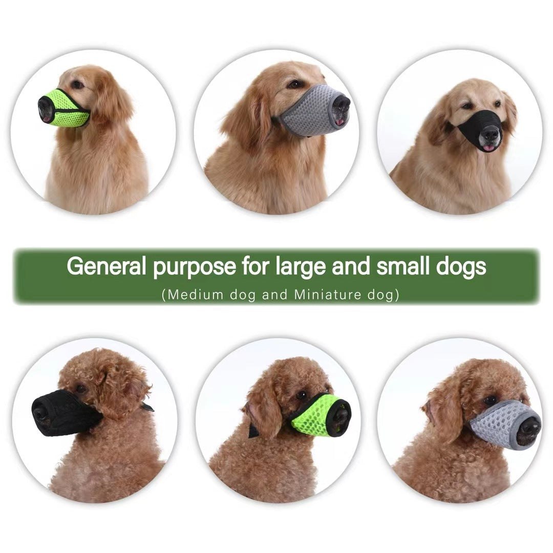 Dog Muzzle Medium Sized Muzzle For Biting And Barking Breathable Mesh Dog Muzzle For Chewing Dog Muzzle With Adjustable Buckle Pets Fashion