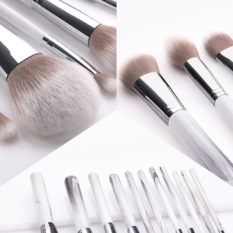 11-Piece Makeup Brush Set with Landscape Powder Brush LadyShow.Store