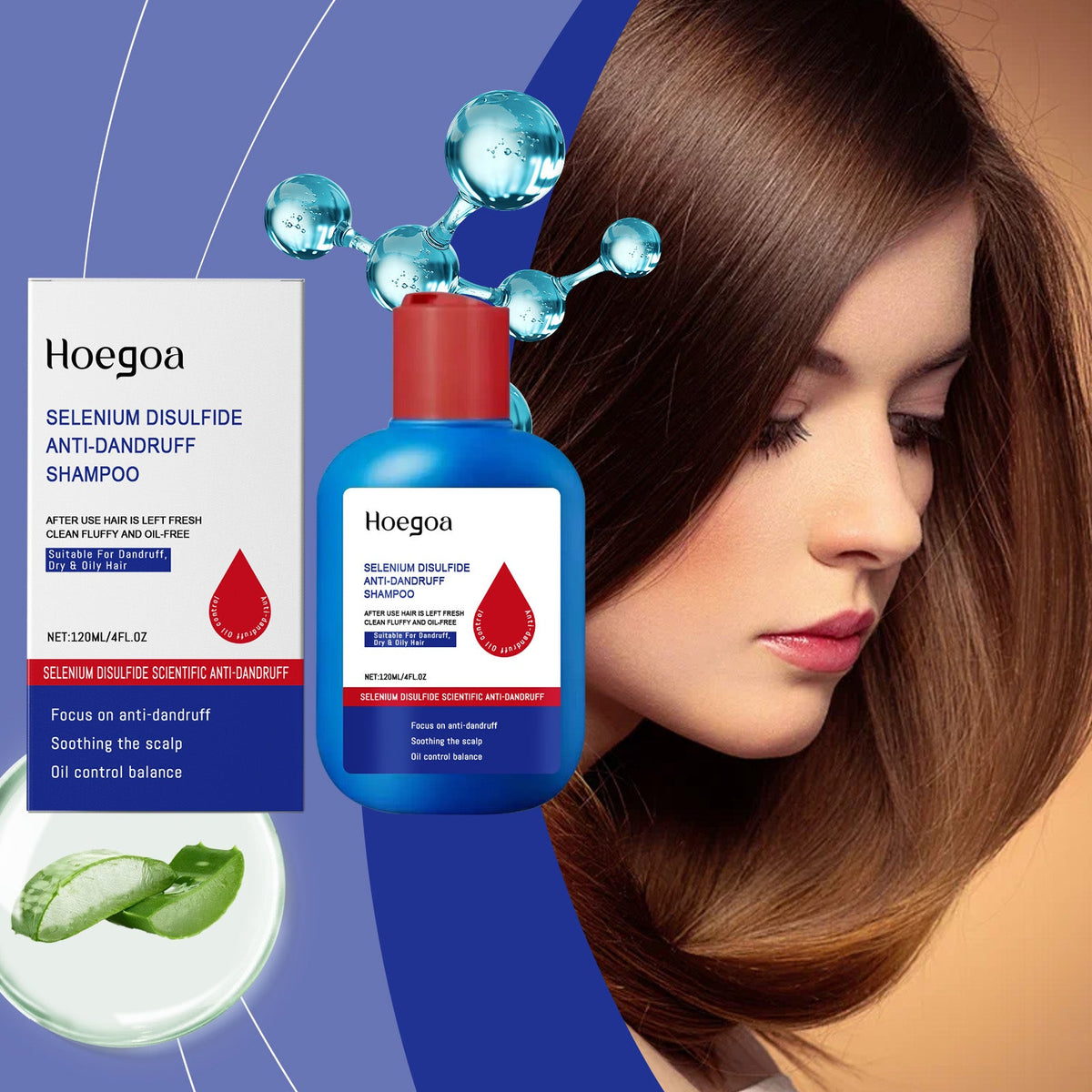 Selenium Disulfide Control Oil Shampoo 120ml Box Tri Light Beauty