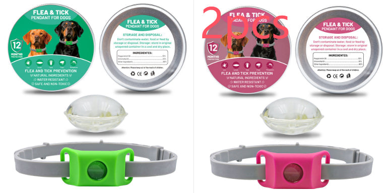 Pet Insect Repellent Button Collar Capsule Suit Pets Fashion
