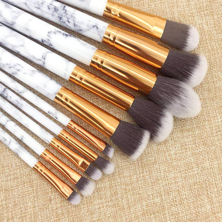Marble Pattern Makeup Brush Set LadyShow.Store