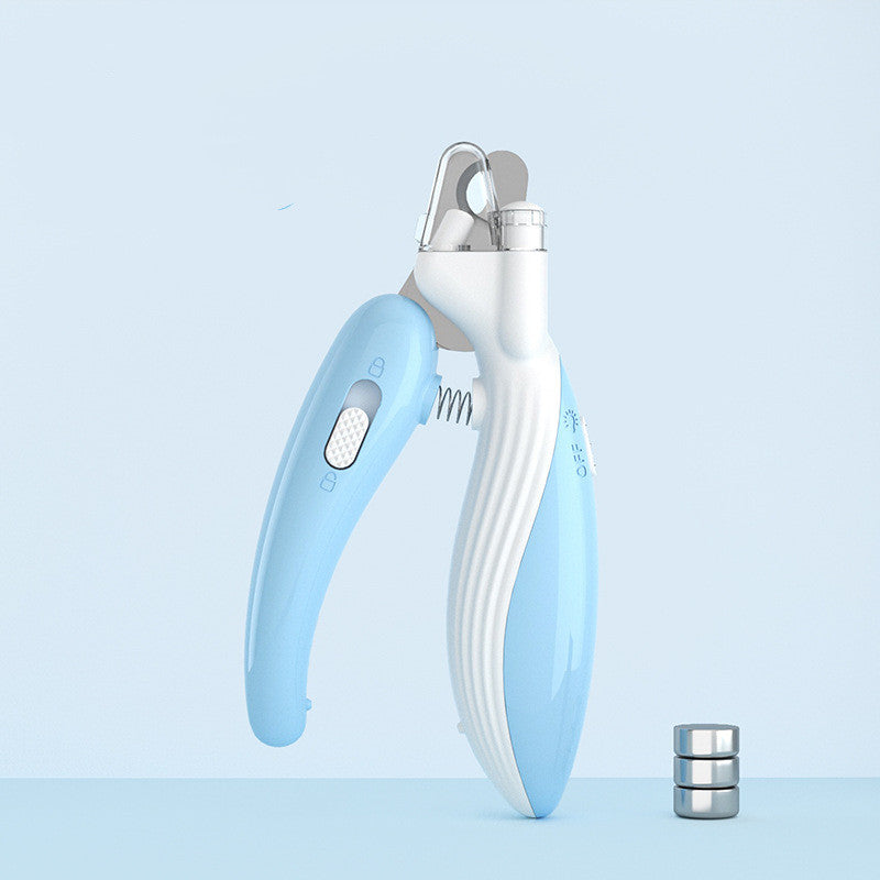 Pet Nail Clippers Dog Nail Clippers Cat Nail Clippers LED Electric Nail Grinder Pet Supplies LED Light Pet Nail Clippers LadyShow.Store