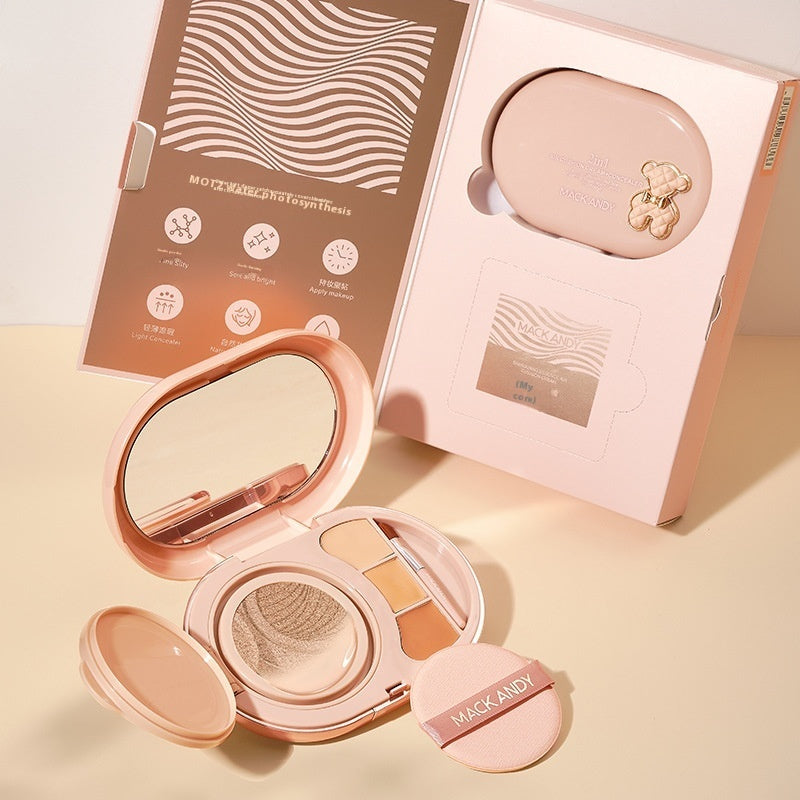 Water Light Cushion Foundation Face Repair Concealer Durable Not Easy To Makeup LadyShow.Store