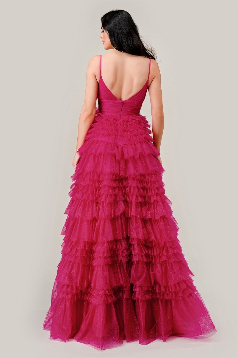 Ruffled Layed Tulle Ball Gown LuxuryLifeWay Online Store