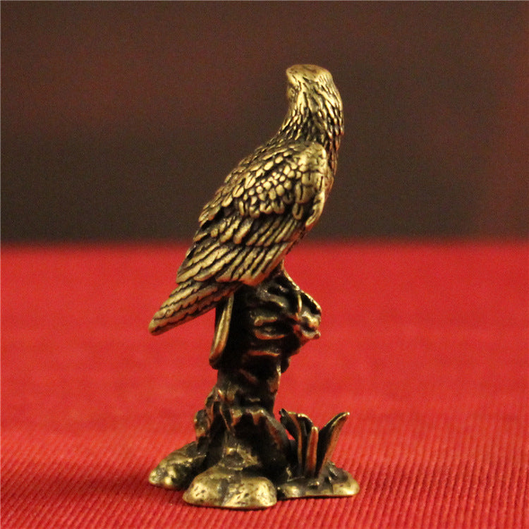 Brass Eagle Eagle Looking Ahead Bronze Sculpture PearlNestDecor.com