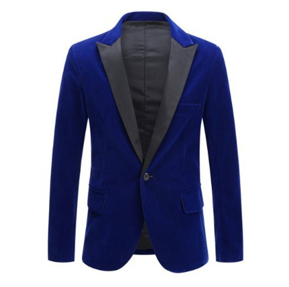 Velvet Burgundy Casual Suit Jacket Best YouTube Store