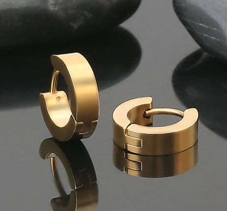 Simple Electroplated Stainless Steel Earrings LadyShow.Store