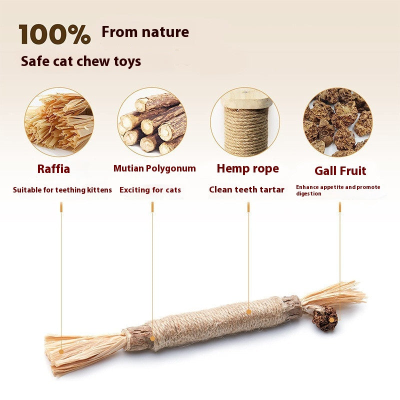 Funny Cat Molar Bite Stick Toy Pets Fashion