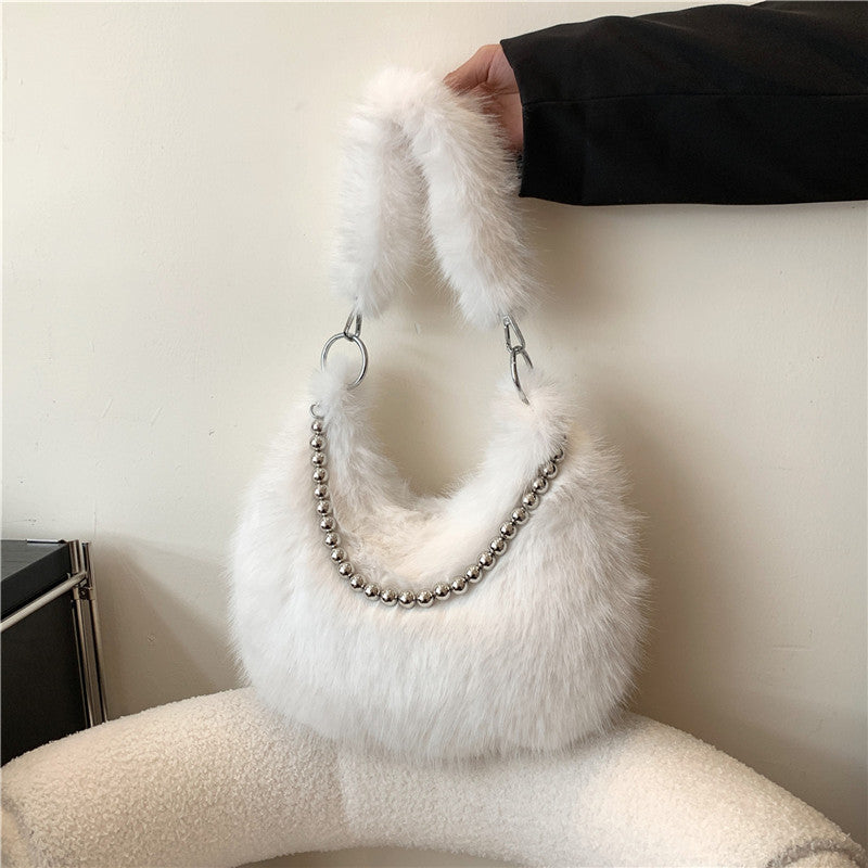Furry Crossbody Bag For Women LadyShow.Store