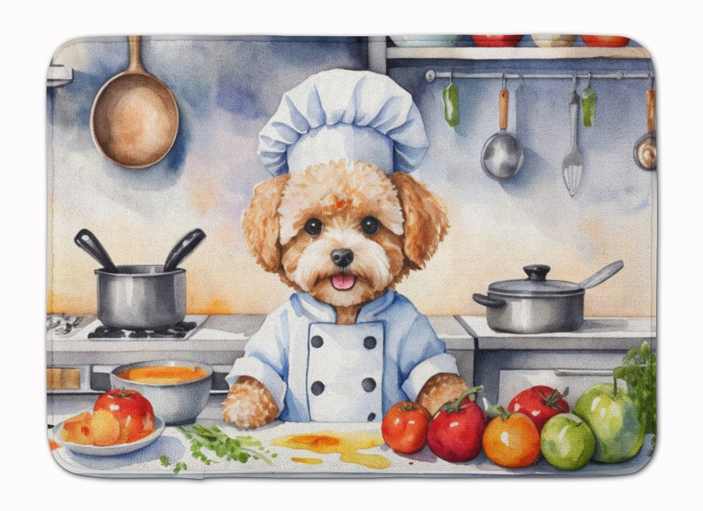Maltipoo The Chef Memory Foam Kitchen Mat LuxuryLifeWay Online Store