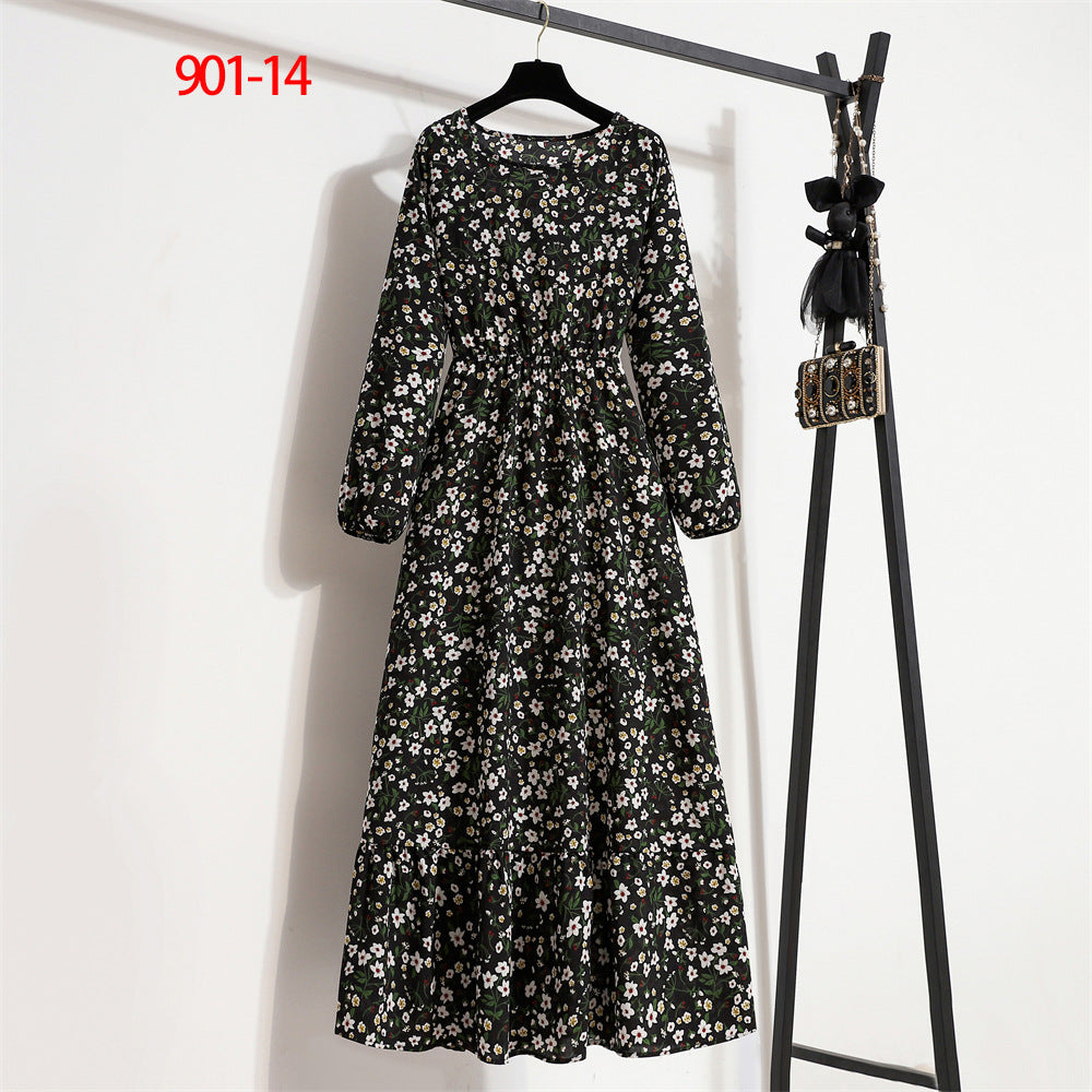 Women's Figure-flattering Floral A-line Skirt LadyShow.Store