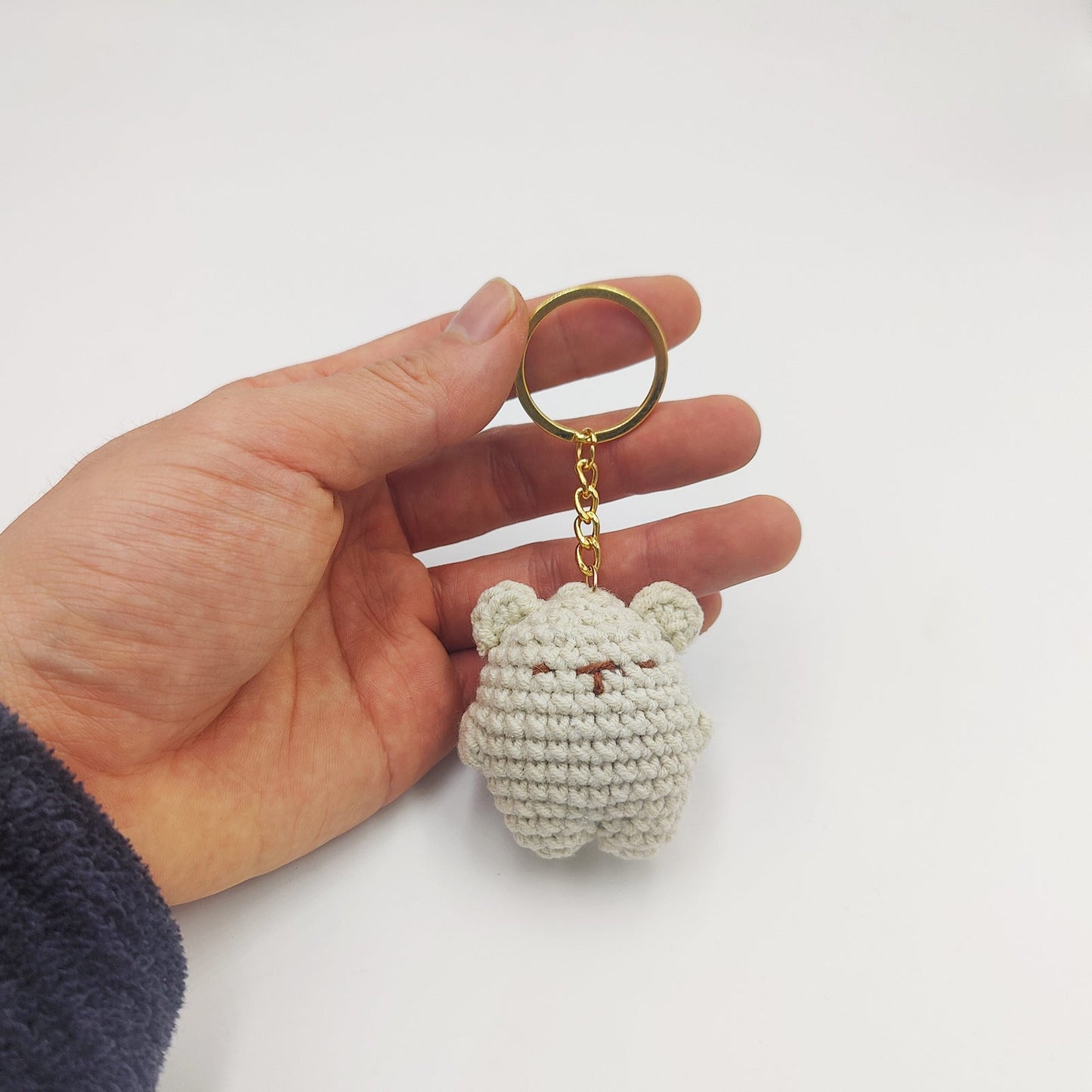 Cute Bear Pendant Handmade Woven Keychain LadyShow.Store