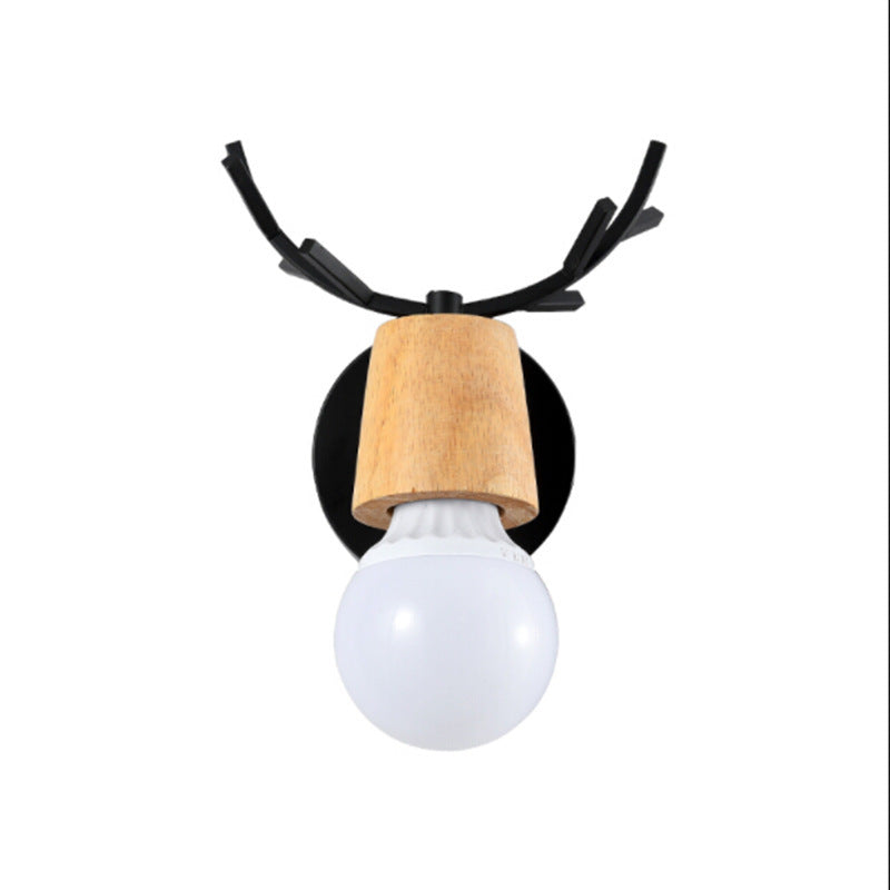 Nordic Modern Antlers Wall Lamp Creative Macaron Aisle Corridor PearlNestDecor.com