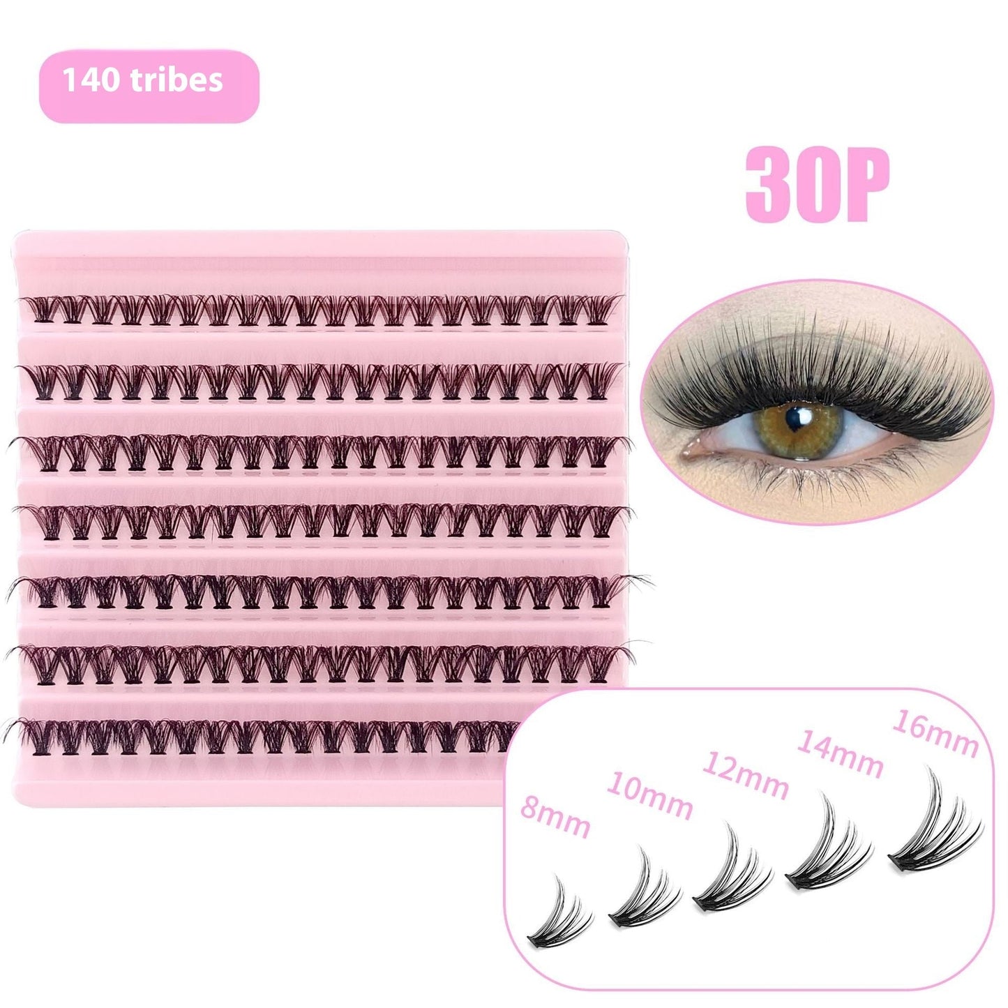 5D Messy 40p 60p Thick Hot Melt False Eyelashes LadyShow.Store