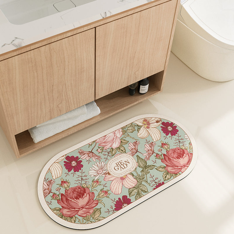 Bathroom Absorbent Non-slip Carpet Floor Mat